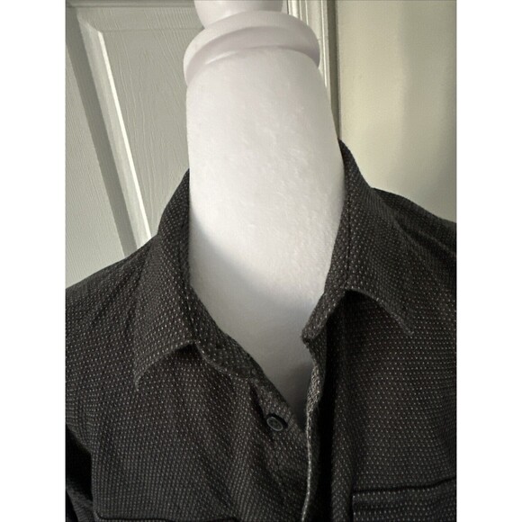 Marc Anthony Luxury Slim Fit Geometric Black White Extra Large Button Up - Picture 3 of 14